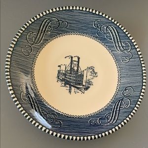 Currier & Ives “Low Water in the Mississippi” saucer
